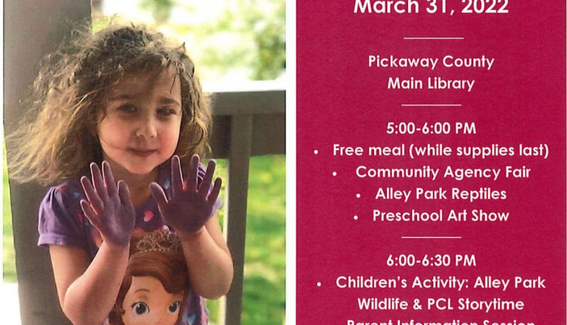 Preschool Fest March 31 at Library