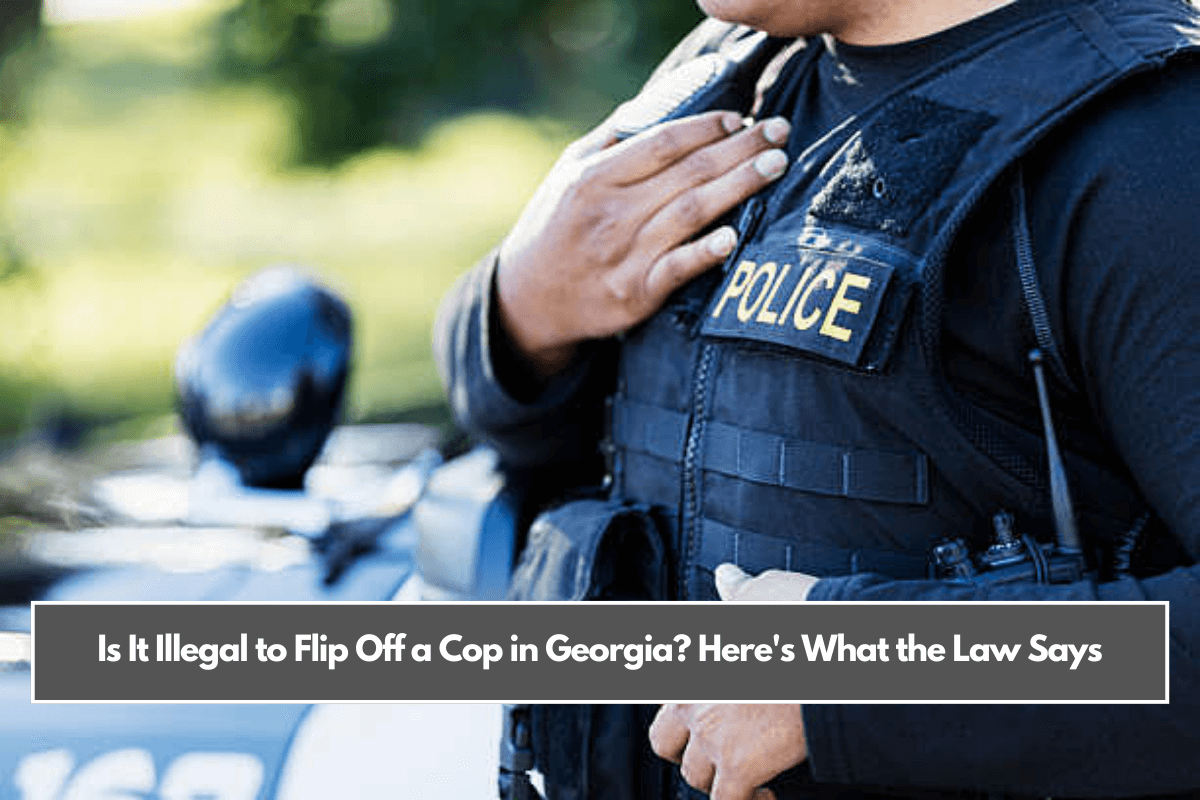 Is It Illegal to Flip Off a Cop in Georgia Here's What the Law Says