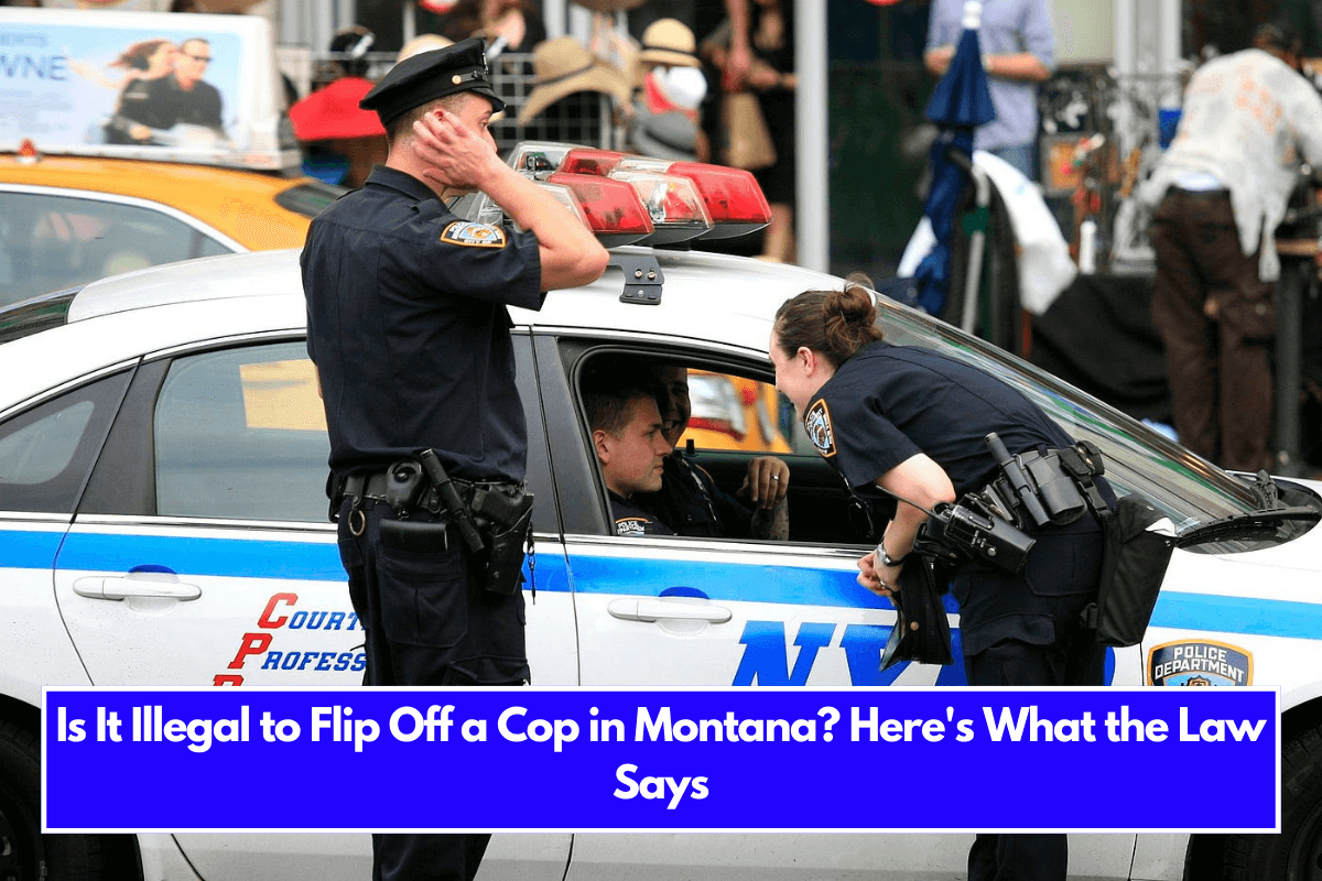 Is It Illegal to Flip Off a Cop in Montana Here's What the Law Says