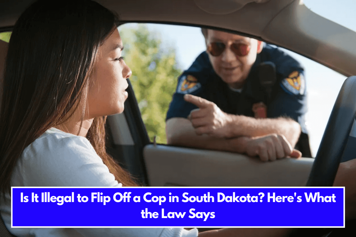 Is It Illegal to Flip Off a Cop in South Dakota Here's What the Law Says