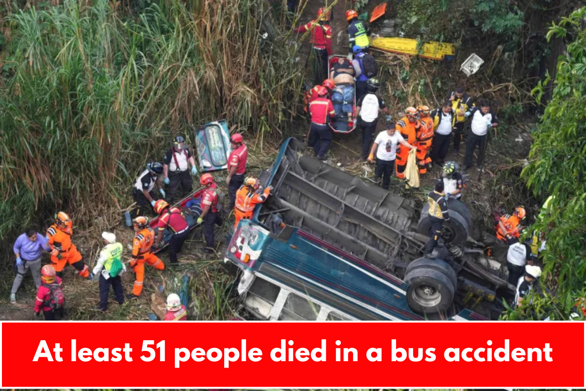 At least 51 people died in a bus accident