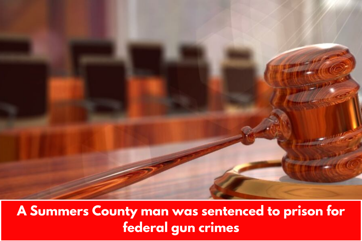 A Summers County man was sentenced to prison for federal gun crimes