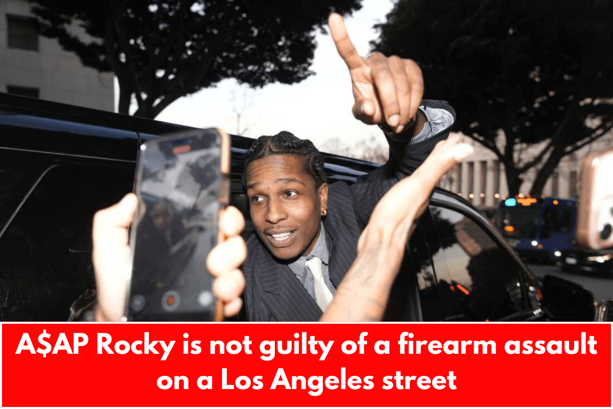 A$AP Rocky is not guilty of a firearm assault on a Los Angeles street