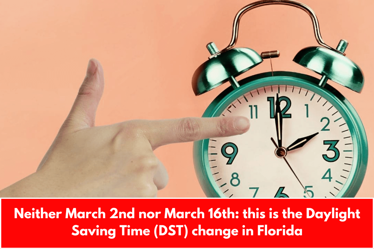 Neither March 2nd nor March 16th: this is the Daylight Saving Time (DST) change in Florida