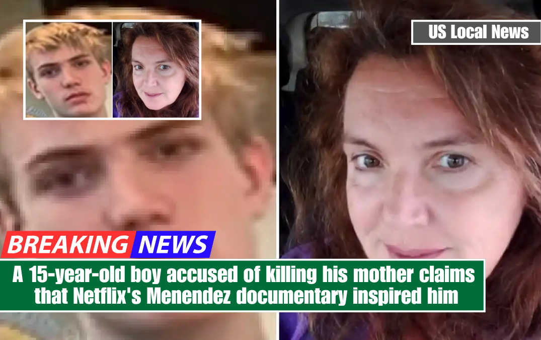 A 15-year-old boy accused of killing his mother claims that Netflix's Menendez documentary inspired him