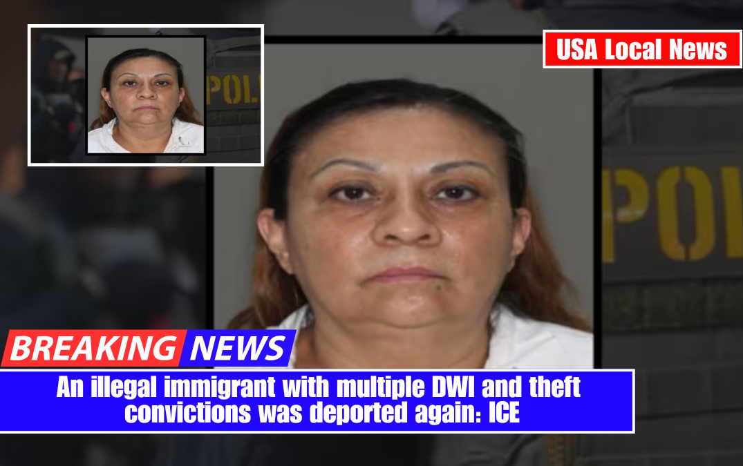 An illegal immigrant with multiple DWI and theft convictions was deported again: ICE