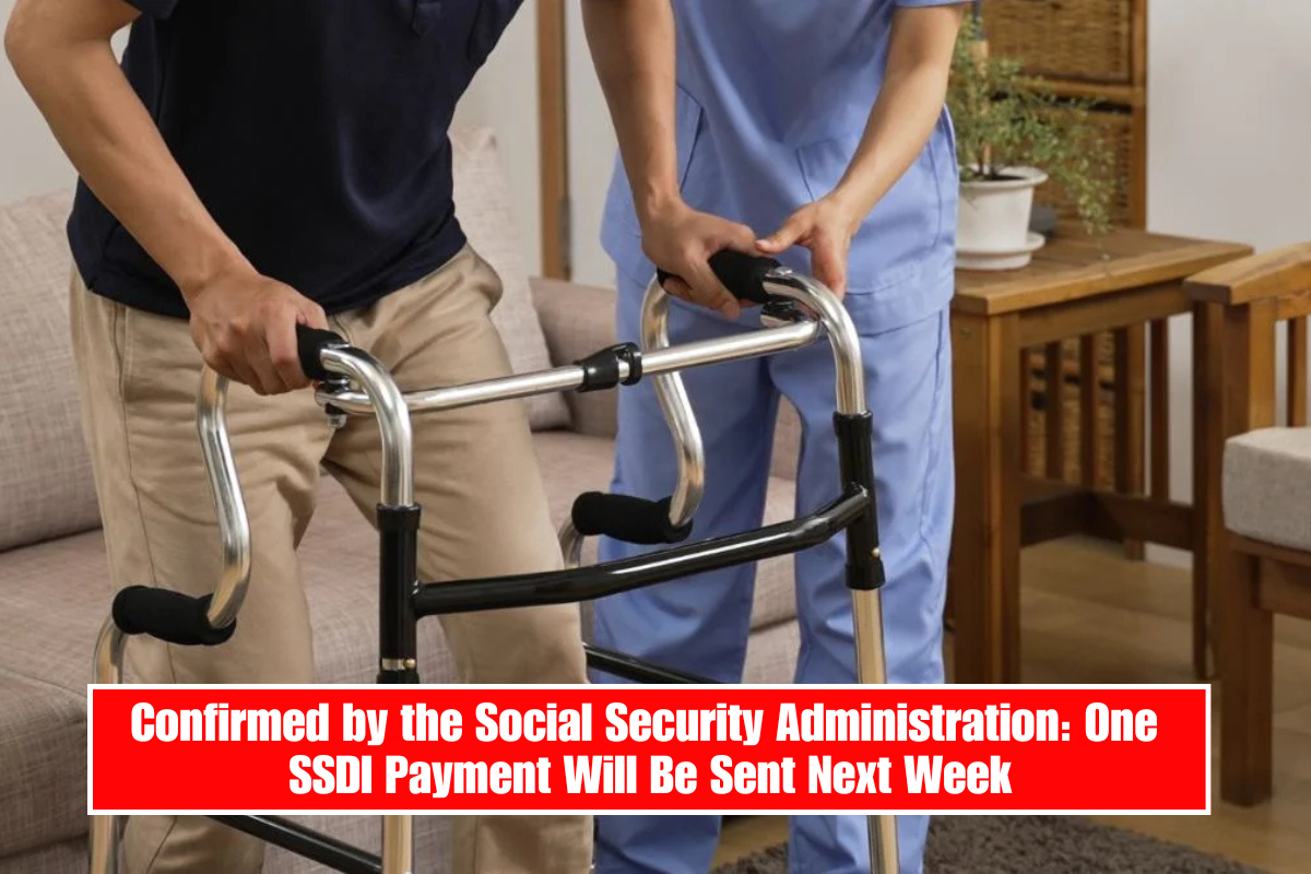 Confirmed by the Social Security Administration: One SSDI Payment Will Be Sent Next Week