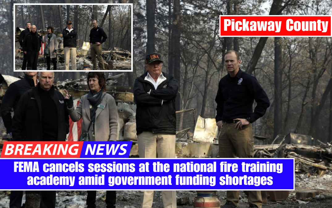 FEMA cancels sessions at the national fire training academy amid government funding shortages