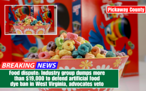 Food dispute: Industry group dumps more than $19,000 to defend artificial food dye ban in West Virginia, advocates veto