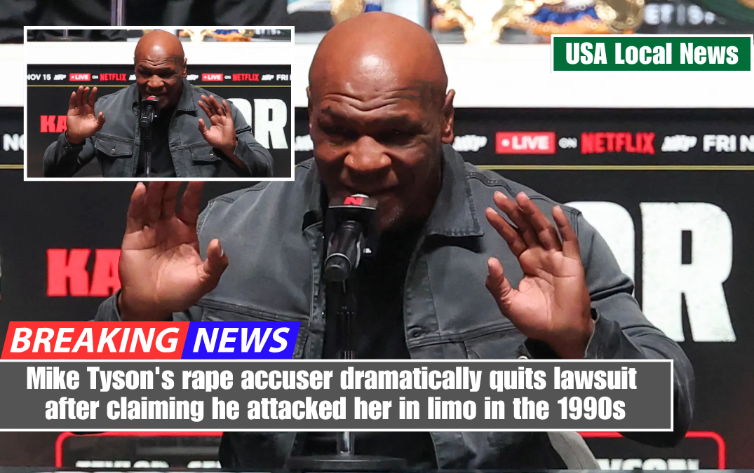 Mike Tyson's rape accuser dramatically quits lawsuit after claiming he attacked her in limo in the 1990s