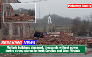 Multiple buildings damaged, thousands without power during strong storms in North Carolina and West Virginia