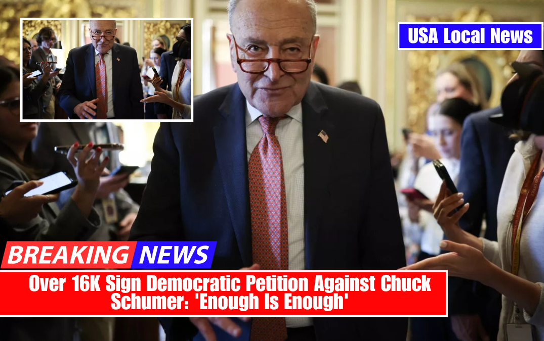 Over 16K Sign Democratic Petition Against Chuck Schumer: 'Enough Is Enough'