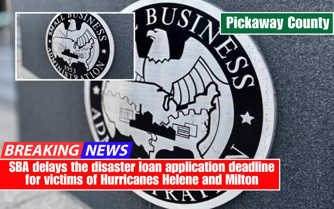 SBA delays the disaster loan application deadline for victims of Hurricanes Helene and Milton