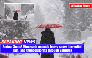 Spring Chaos! Minnesota expects heavy snow, torrential rain, and thunderstorms through Saturday