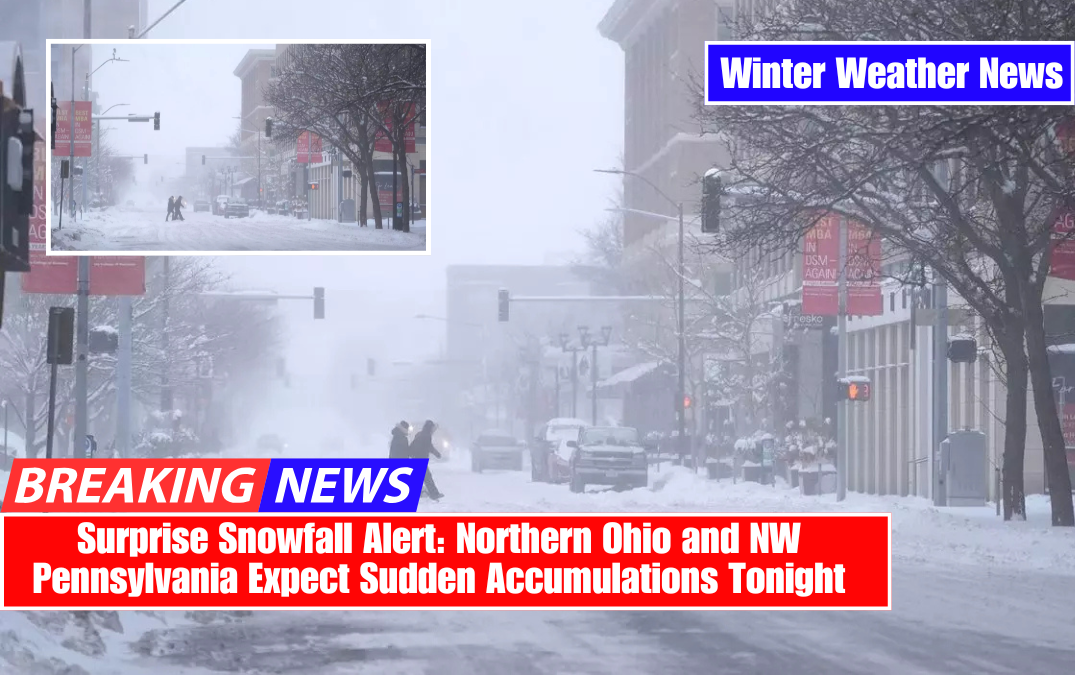 Surprise Snowfall Alert: Northern Ohio and NW Pennsylvania Expect Sudden Accumulations Tonight