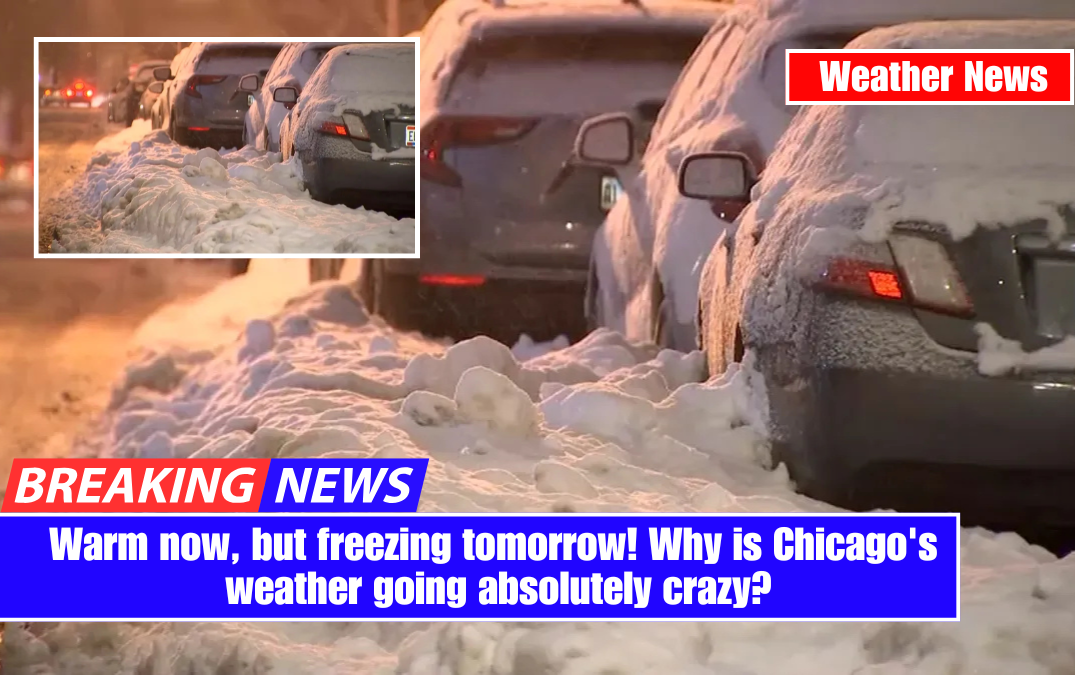 Warm now, but freezing tomorrow! Why is Chicago's weather going absolutely crazy?