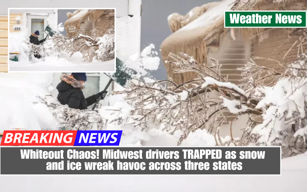 Whiteout Chaos! Midwest drivers TRAPPED as snow and ice wreak havoc across three states