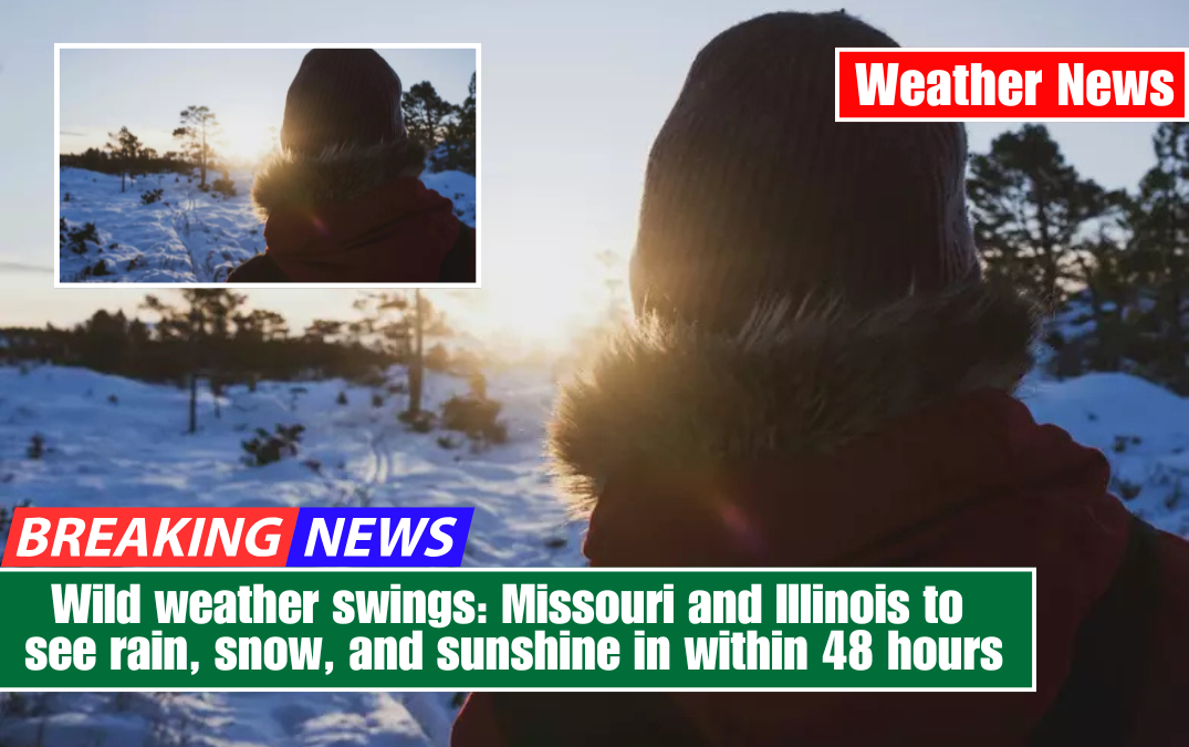 Wild weather swings: Missouri and Illinois to see rain, snow, and sunshine in within 48 hours